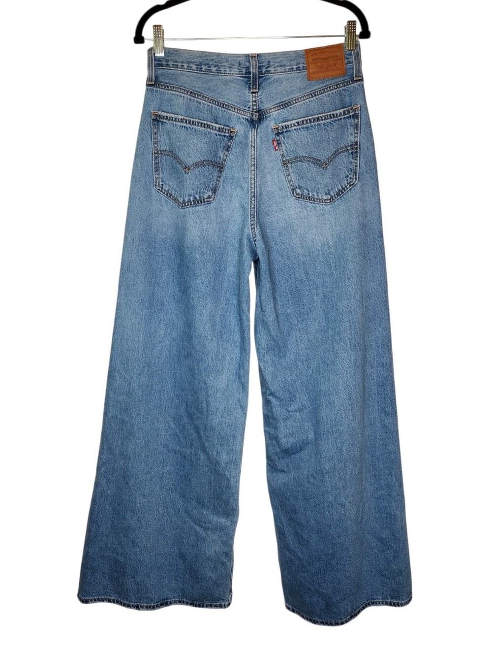 Levi's XL Flood Wide Leg Baggy Jeans Size 26 - Picture 2 of 6